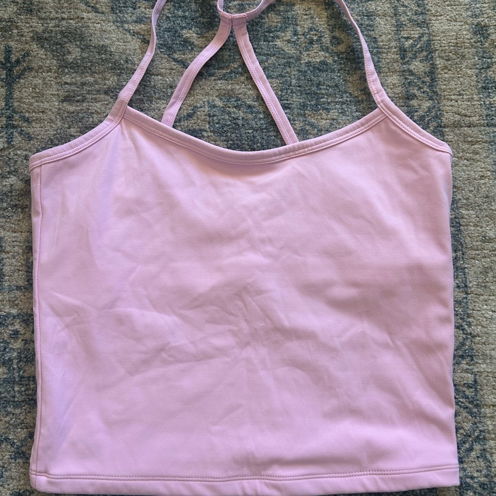 Light Pink Strappy Tank Top